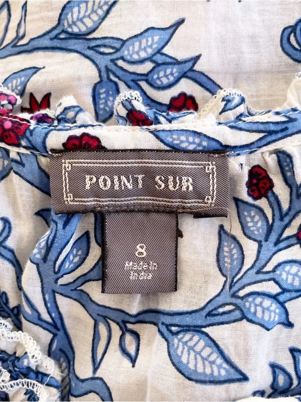 Point Sur by J. Crew Sleeveless Ruffle Detail Top Size 8 EUC - Picture 12 of 15